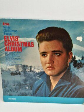 Vintage Elvis Presley ELVIS' CHRISTMAS ALBUM 12" LP Vinyl Record Holiday READ